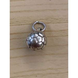 .925 Soccer Ball Sterling Silver Jewelry Charm #sports